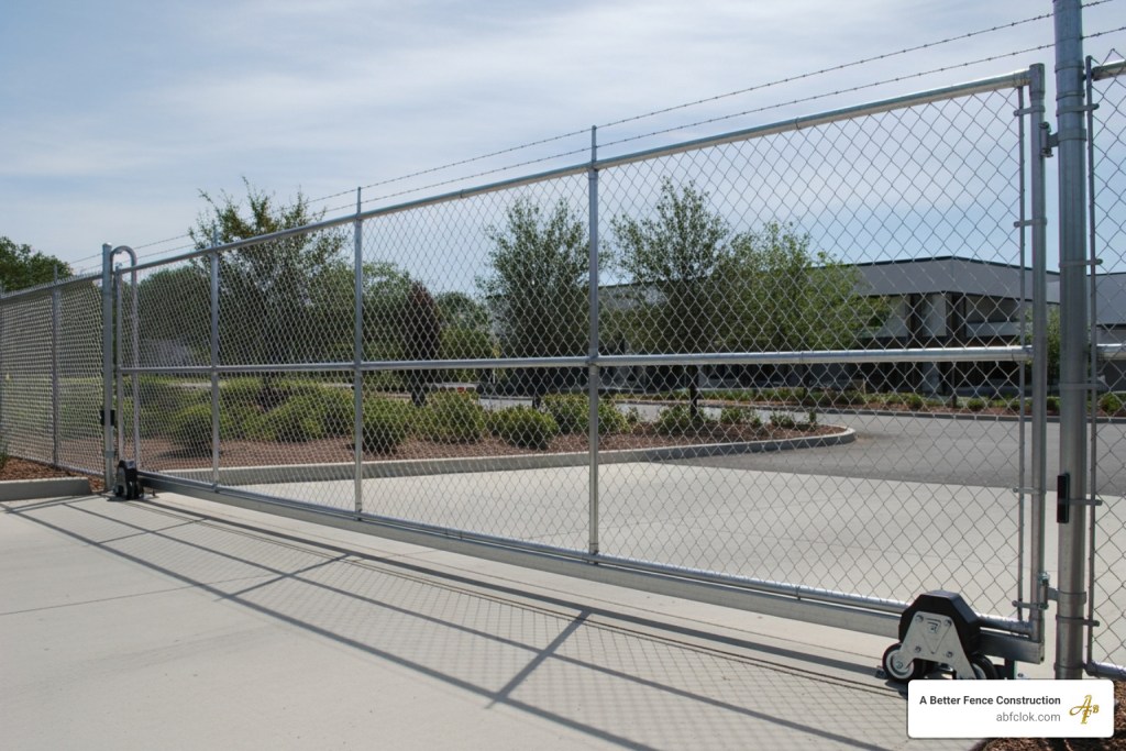 20 foot chain link rolling gate