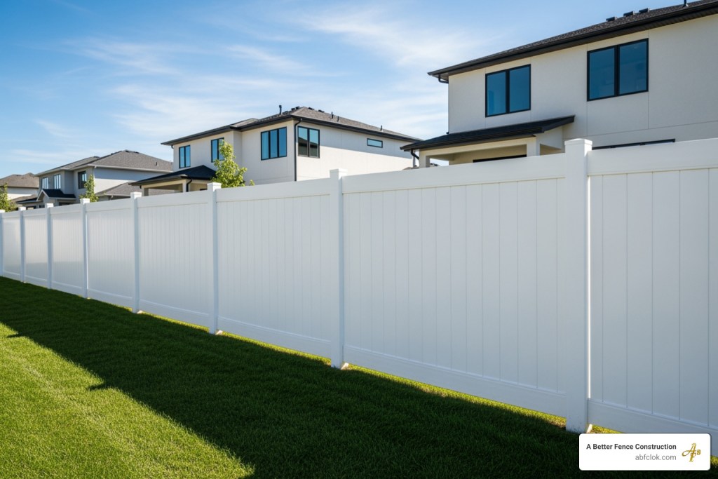 vinyl fence install