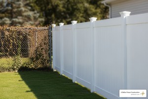 chain link fence to vinyl - change chain link fence to vinyl
